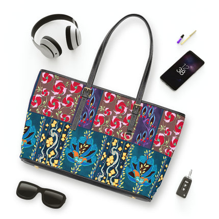 Floral Pattern by Emile-Alain Séguy PU Leather Shoulder Bag