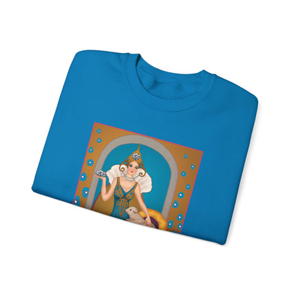 April & Diamond (from the Gem Series) by Sofia Chiostri Heavy Blend™ Crewneck Sweatshirt