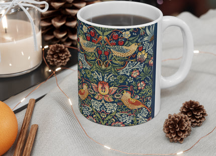 Strawberry Thief by William Morris Ceramic Mug 11oz