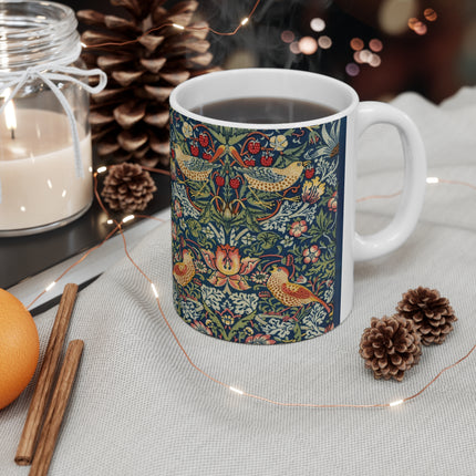 Strawberry Thief by William Morris Ceramic Mug 11oz