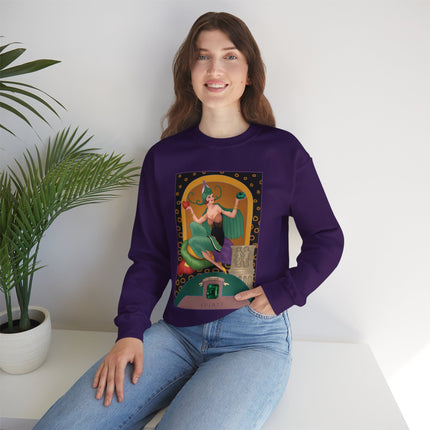May & Emerald (from the Gem Series) by Sofia Chiostri Heavy Blend™ Crewneck Sweatshirt