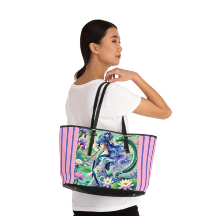 Fairy of the Koi Pond PU Leather Shoulder Bag