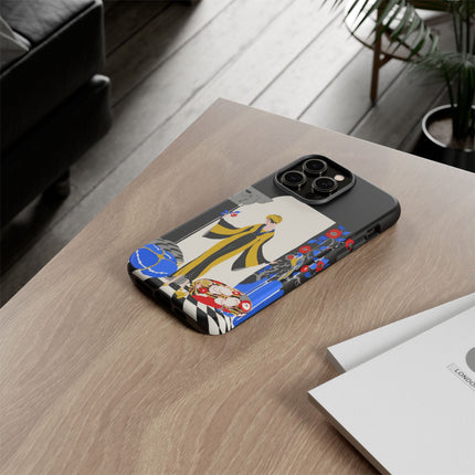 Art Deco Flapper in Yellow Robe Phone Case – Elegant Glamour & Exotic Charm