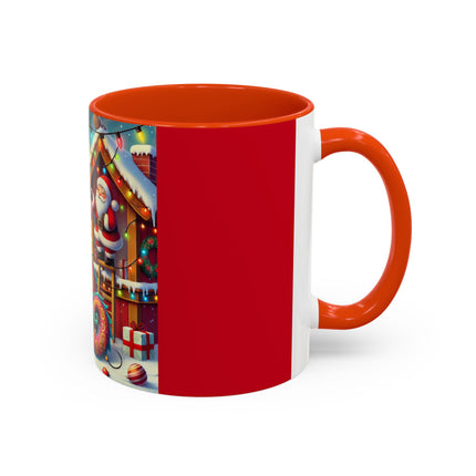 Playful Dragon's Christmas Colorful Mugs (11oz, 15oz)