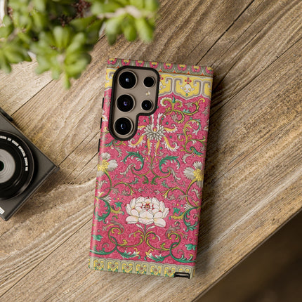 Pink Floral Pattern by Owen Jones Phone Cases