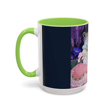 The Moonlit Garden Serenade Colorful Mugs – Art Deco Musical Elegance