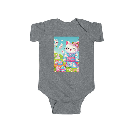Springtime Kitten’s Easter Joy Infant Fine Jersey Bodysuit