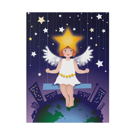 Celestial Magic – Angel on a Swing Under the Stars