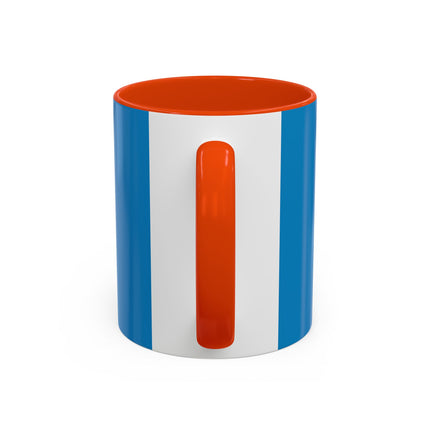 The Lady And The Moonlit Peak Colorful Mugs – Art Deco Alpine Garden Elegance