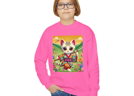 Samurai Kitten Youth Crewneck Sweatshirt