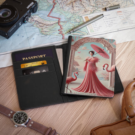 Petals, Porcelain, and Flamingos Passport Cover