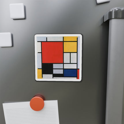 Composition with Red, Yellow, Blue, and Black by Piet Mondrian Die-Cut Magnets (5 Sizes)