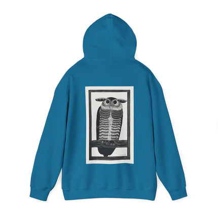 Horned Owl by Samuel Jessurun de Mesquita Heavy Blend™ Hooded Sweatshirt