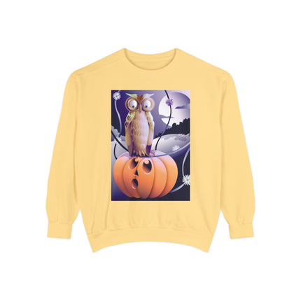 The Startled Pumpkin Unisex Garment-Dyed Sweatshirt