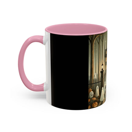 Ghostly Welcome – A Halloween Night Colorful Mugs (11oz, 15oz)