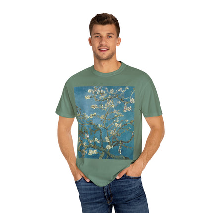 Almond Blossom by Vincent van Gogh Unisex Garment-Dyed T-shirt