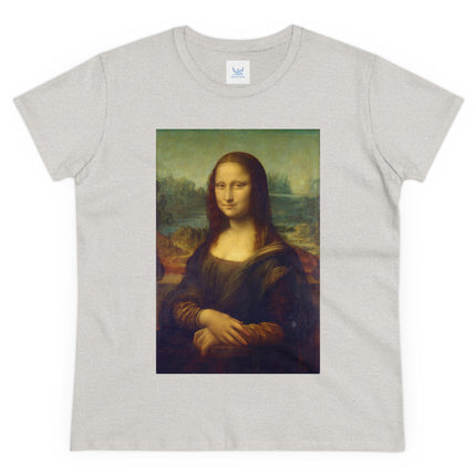Mona Lisa by Leonardo da Vinci Women's Midweight Cotton Tee