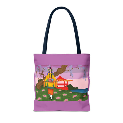 Elegance and Blooms: Vintage Glamour in Springtime Splendor Tote Bag (AOP)