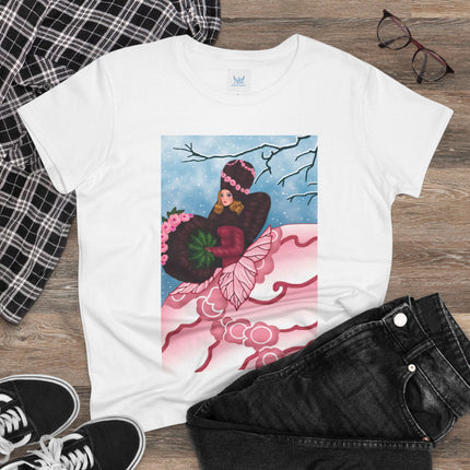 Winter Rose Empress Women's Midweight Cotton Tee