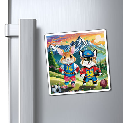 Animal Athletes Magnets (3 Sizes)