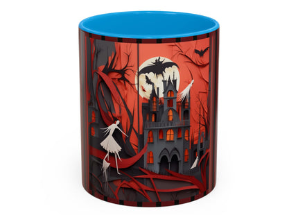Halloween Night Scene Colorful Mugs (11oz, 15oz)