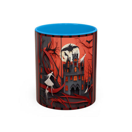 Halloween Night Scene Colorful Mugs (11oz, 15oz)