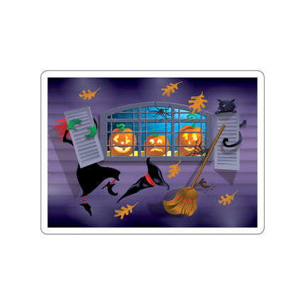 Whimsical Halloween Mischief Die-Cut Stickers (5 Sizes)