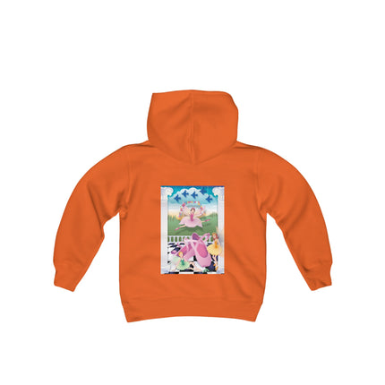 Graceful Enchantment Youth Hooded Sweatshirt – The Beauty of Movement & Magic