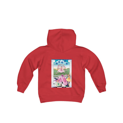 Graceful Enchantment Youth Hooded Sweatshirt – The Beauty of Movement & Magic