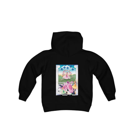 Graceful Enchantment Youth Hooded Sweatshirt – The Beauty of Movement & Magic