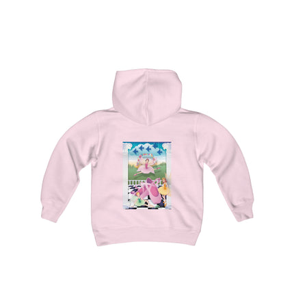 Graceful Enchantment Youth Hooded Sweatshirt – The Beauty of Movement & Magic