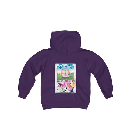 Graceful Enchantment Youth Hooded Sweatshirt – The Beauty of Movement & Magic