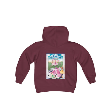 Graceful Enchantment Youth Hooded Sweatshirt – The Beauty of Movement & Magic