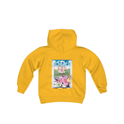 Graceful Enchantment Youth Hooded Sweatshirt – The Beauty of Movement & Magic