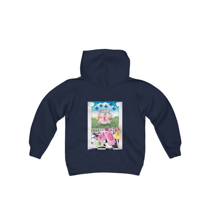 Graceful Enchantment Youth Hooded Sweatshirt – The Beauty of Movement & Magic