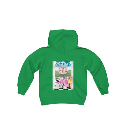 Graceful Enchantment Youth Hooded Sweatshirt – The Beauty of Movement & Magic