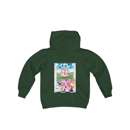 Graceful Enchantment Youth Hooded Sweatshirt – The Beauty of Movement & Magic