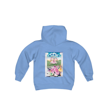 Graceful Enchantment Youth Hooded Sweatshirt – The Beauty of Movement & Magic