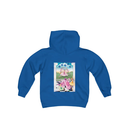 Graceful Enchantment Youth Hooded Sweatshirt – The Beauty of Movement & Magic