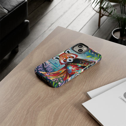 Cybernetic Red Panda Phone Cases
