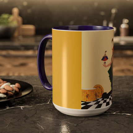 The Marionette Colorful Mugs – Theatrical Glamour & Cabaret Elegance