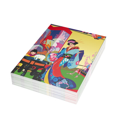 A Timeless Journey by Umberto Brunelleschi Greeting Cards (1, 10, 30, and 50pcs)