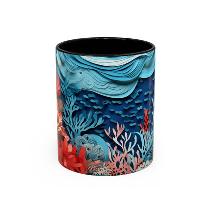 Enchanting Underwater Scene Colorful Mugs (11oz, 15oz)