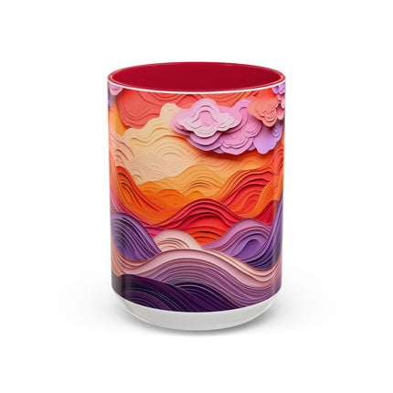 Dramatic Sunset Sky Colorful Mugs (11oz, 15oz)