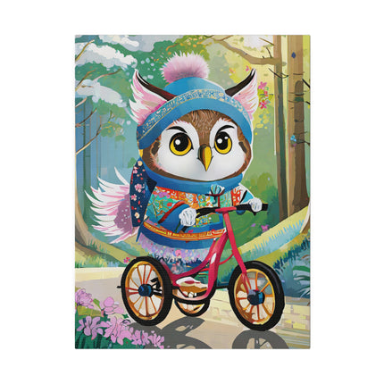 Baby Owl Matte Canvas, Stretched, 0.75"