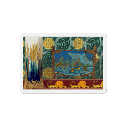 Shrimps, Kingfisher and Fish by Maurice Pillard Verneuil Die-Cut Magnets (5 Sizes)