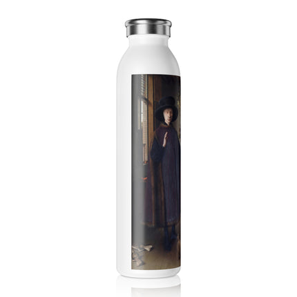 Arnolfini Portrait by Jan Van Eyck Slim Water Bottle