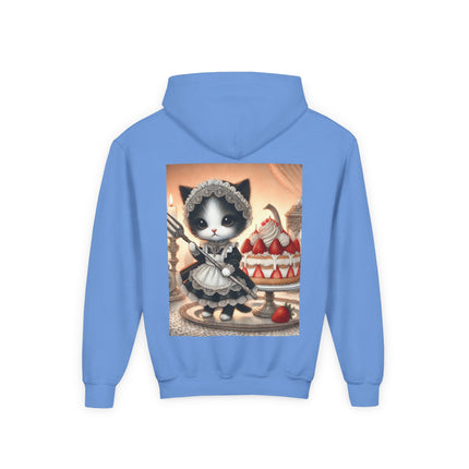 Patisserie Kitten Youth Hooded Sweatshirt – Sweet Charm & Storybook Delight