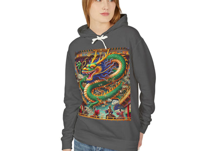 Tibetan Dragon Over Kabuki Duel Hoodie
