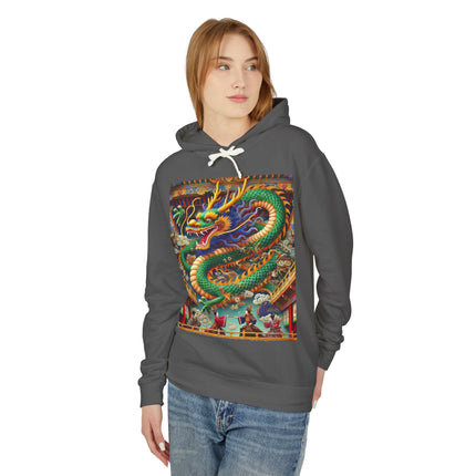 Tibetan Dragon Over Kabuki Duel Hoodie
